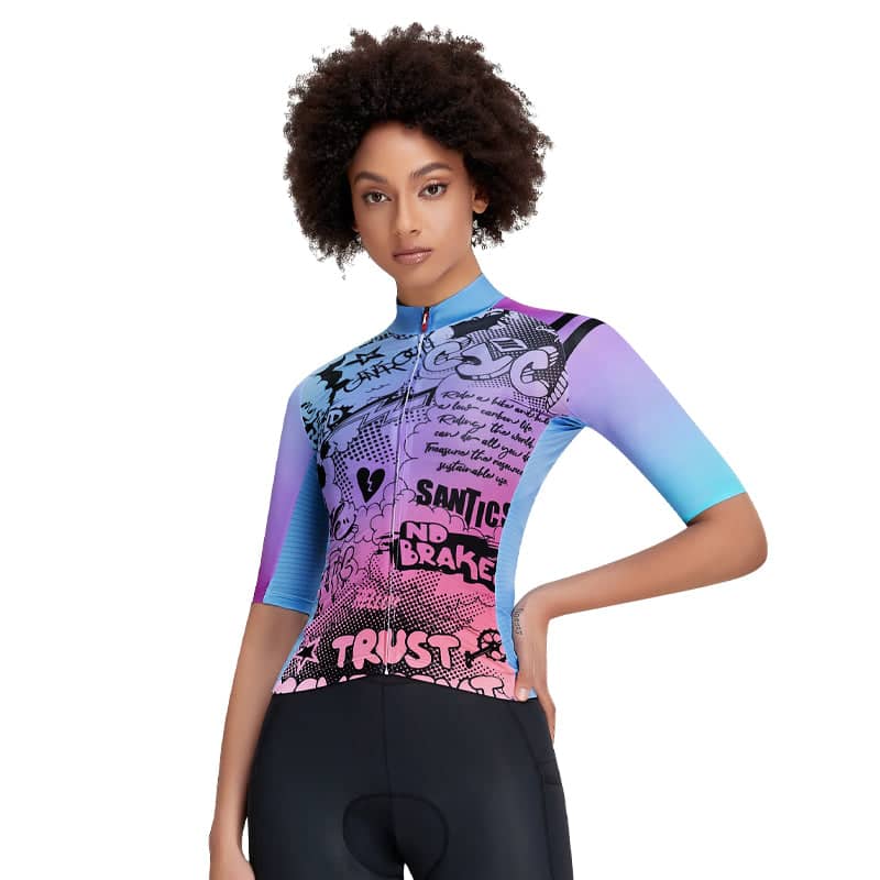 Santic Flowers Women's jersey Santic